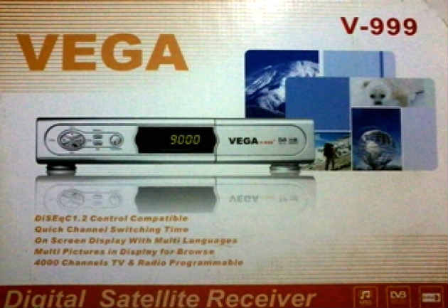 رسيفر فيجا 999 العادي vega مع ملف قنوات عربي بتاريخ 20-9-2016