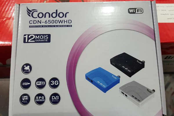 رسيفر condor CDN-6500 WHD مع سوفت وير نادر جدا للجهاز