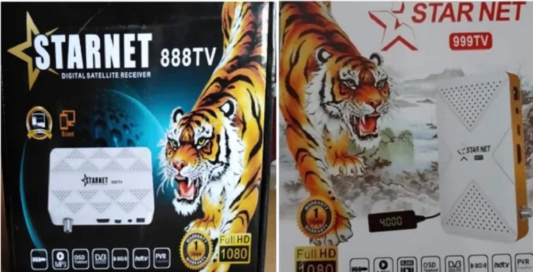 رسيفر STAR NET 888/999 HD مع احدث ملف قنوات