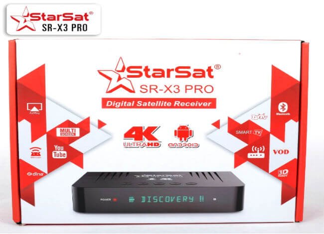 مواصفات جهاز starsat SR- X3 Pro 4k  الترا اتش دي